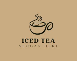 Cafe Coffee Cup logo design