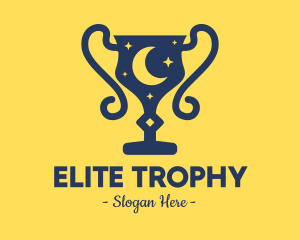 Trophy - Night Time Trophy logo design