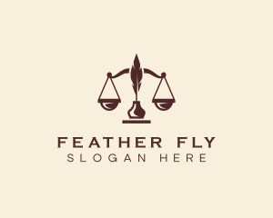 Quill Ink Scale Law Firm logo design