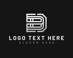 Software Maze Letter B logo design
