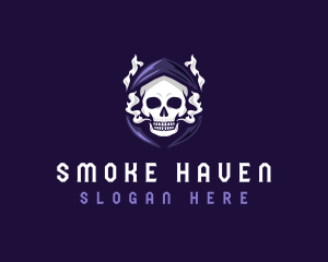 Smoke Skull Vaping logo design