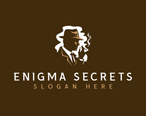 Mysterious Mafia Man logo design