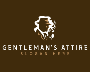 Mysterious Mafia Man logo design