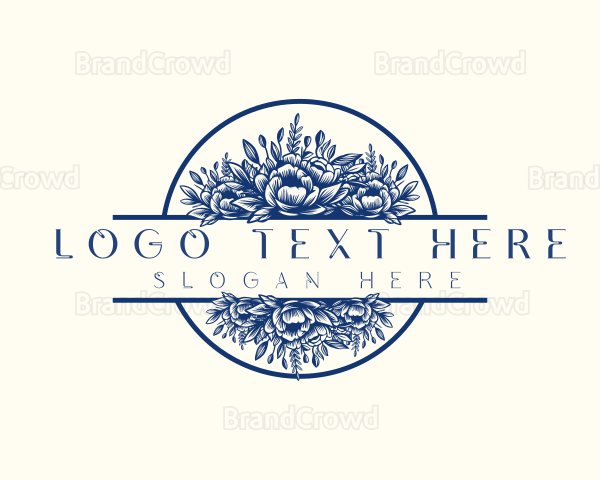 Organic Floral Decoration Logo