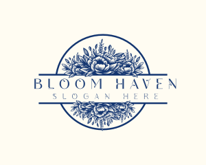 Floral Bouquet Floristry logo design