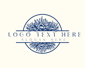 Organic Floral Decoration Logo