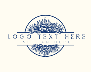 Organic Floral Decoration Logo