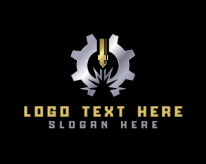 Metalwork - Laser Industrial Gear logo design