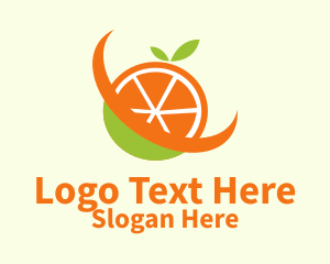 Fresh Orange Fruit  Logo