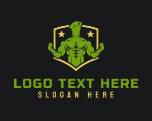 Army - Army Workout Gym logo design