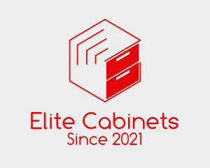 Cabinet - Red File Cabinet logo design