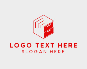 Office Supply - Red File Cabinetry logo design