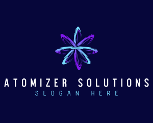 Biotech Atom Technology logo design