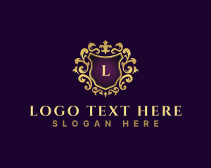 Fleur De Lis - Decorative Shield Royal logo design