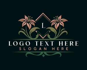 Luxury - Botanical Florist Leaf logo design