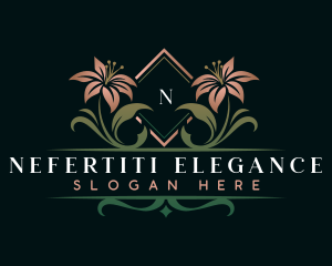 Botanical Florist Leaf logo design