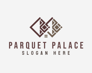 Parquet - House Flooring Tiles Construction logo design