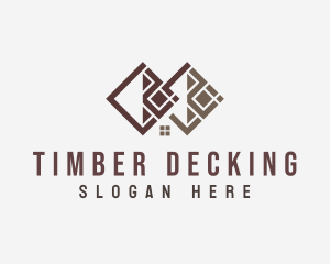 Decking - House Flooring Tiles Construction logo design
