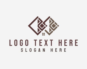 Tile - House Flooring Tiles Construction logo design