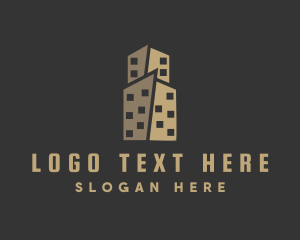 High Rise - Apartment Building Property logo design