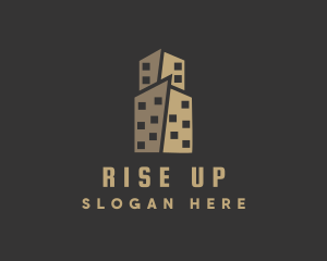 Apartment Building Property logo design