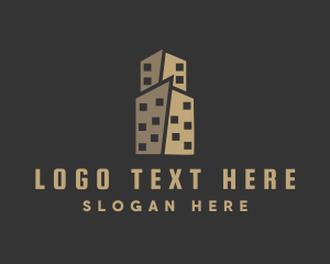 Office Space - Apartment Building Property logo design