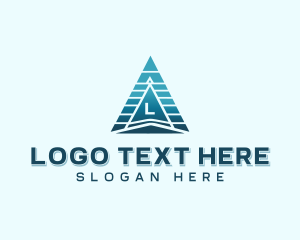 Technology Pyramid Business Logo