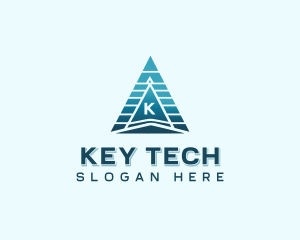 Technology Pyramid Business logo design