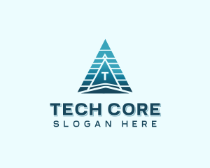 Technology Pyramid Business logo design