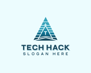 Technology Pyramid Business logo design