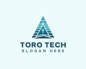 Technology Pyramid Business logo design