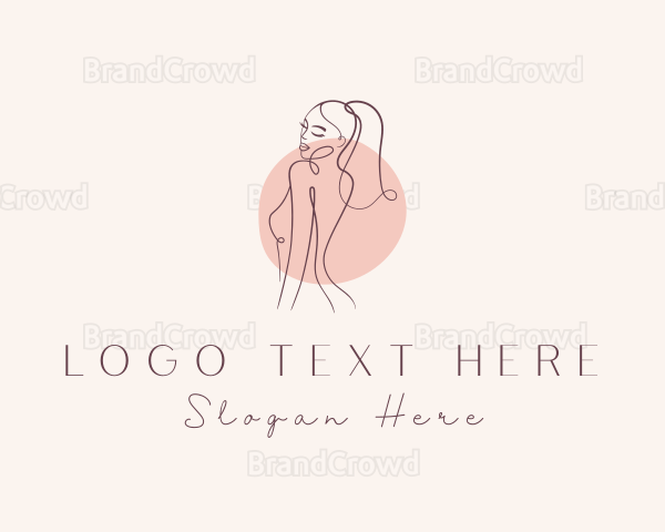 Beautiful Naked Lady Logo