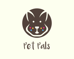 Brown Pet Rabbit logo design