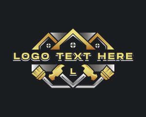 Hammer - Roofing Carpentry Construction logo design