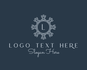 Couture - Luxurious Ornament Interior Design logo design