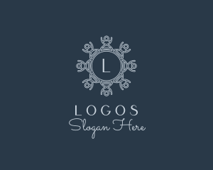 Letter - Luxurious Ornament Interior Design logo design
