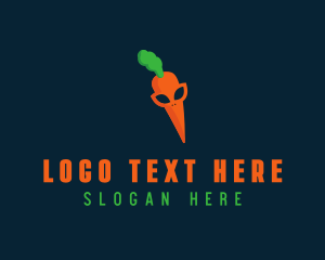 Veggie - Vegetable Carrot Alien logo design