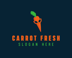 Carrot - Vegetable Carrot Alien logo design