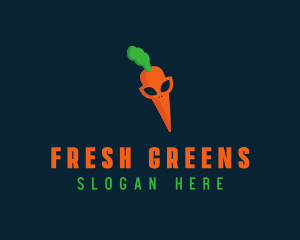 Vegetable - Vegetable Carrot Alien logo design