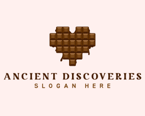 Sweet Chocolate Heart logo design