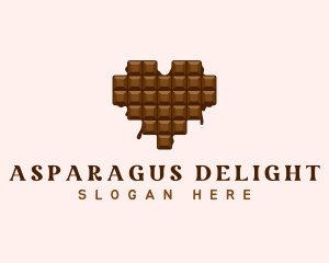 Sweet Chocolate Heart logo design