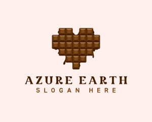 Sweet Chocolate Heart logo design