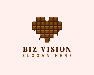 Sweet Chocolate Heart logo design