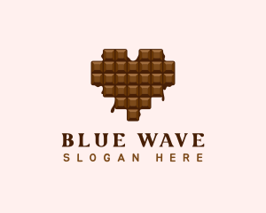 Sweet Chocolate Heart logo design