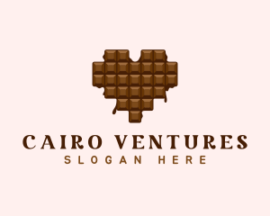 Sweet Chocolate Heart logo design