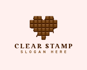 Sweet Chocolate Heart logo design