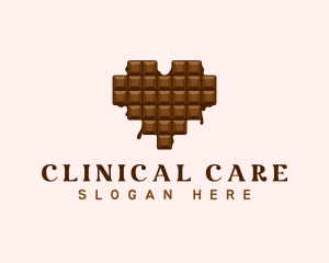 Sweet Chocolate Heart logo design