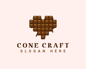 Sweet Chocolate Heart logo design