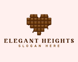 Sweet Chocolate Heart logo design