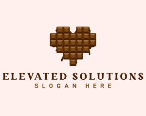 Sweet Chocolate Heart logo design